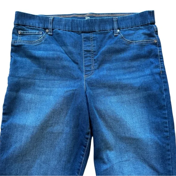 Kim Rogers Women’s Size 18 Tummy Control Capri Blue Jeans Denim - Picture 6 of 8